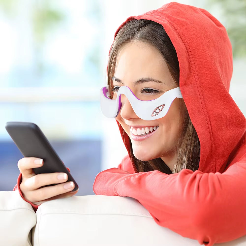 Eye Massager Red Light Eye Beauty Device Eye Fatigue Fades Dark Circle anti Wrinkle Hot Compress Therapy Eye Beauty Device