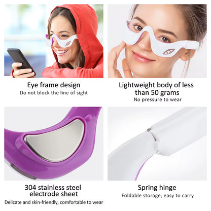 Eye Massager Red Light Eye Beauty Device Eye Fatigue Fades Dark Circle anti Wrinkle Hot Compress Therapy Eye Beauty Device