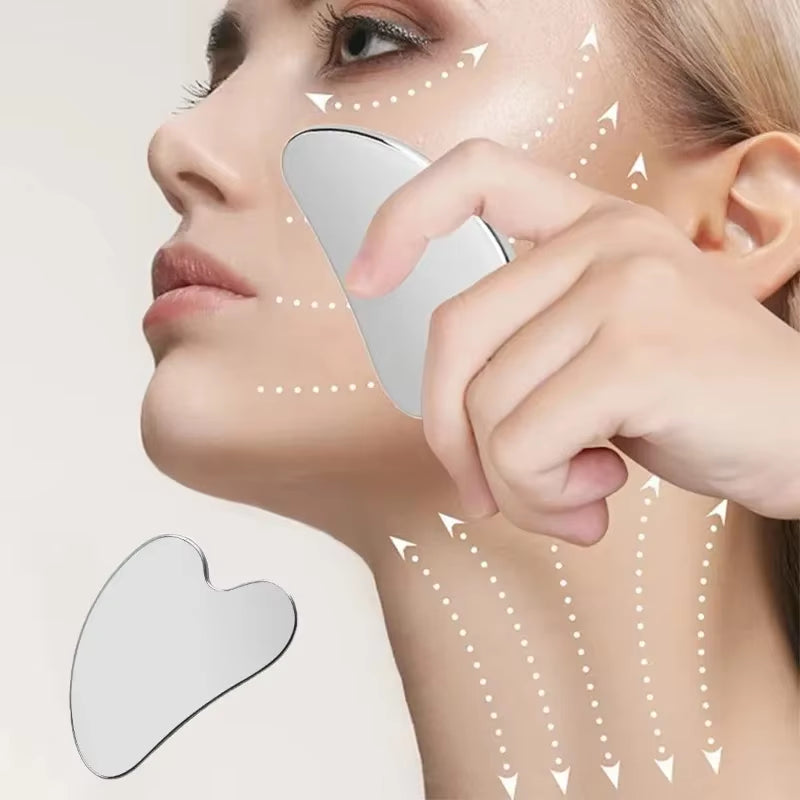 Stainless Steel Gua Sha Scraper Skin Beauty Care Face Massager Full Body Neck Guasha Detox SPA Masssage Tool Stress Relax