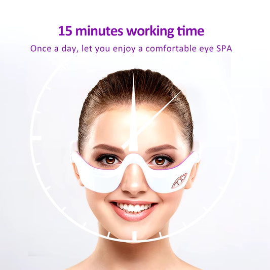Eye Massager Red Light Eye Beauty Device Eye Fatigue Fades Dark Circle anti Wrinkle Hot Compress Therapy Eye Beauty Device