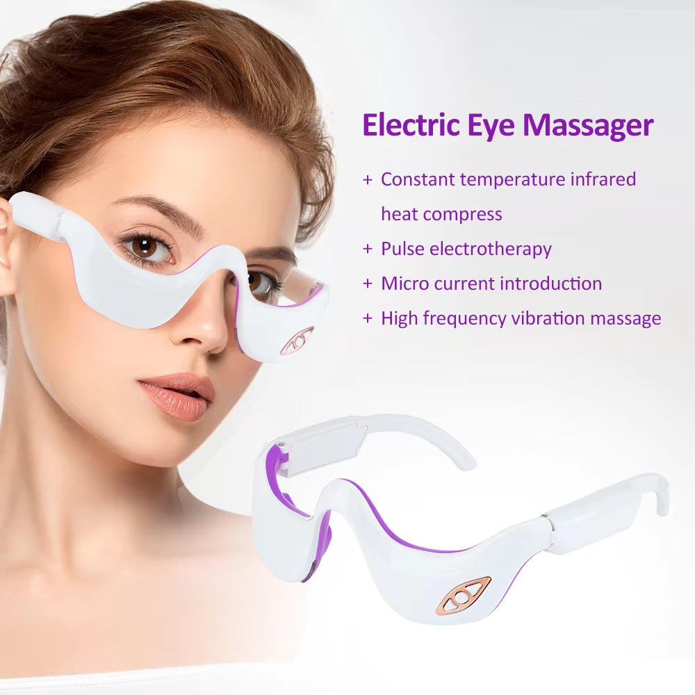 Eye Massager Red Light Eye Beauty Device Eye Fatigue Fades Dark Circle anti Wrinkle Hot Compress Therapy Eye Beauty Device
